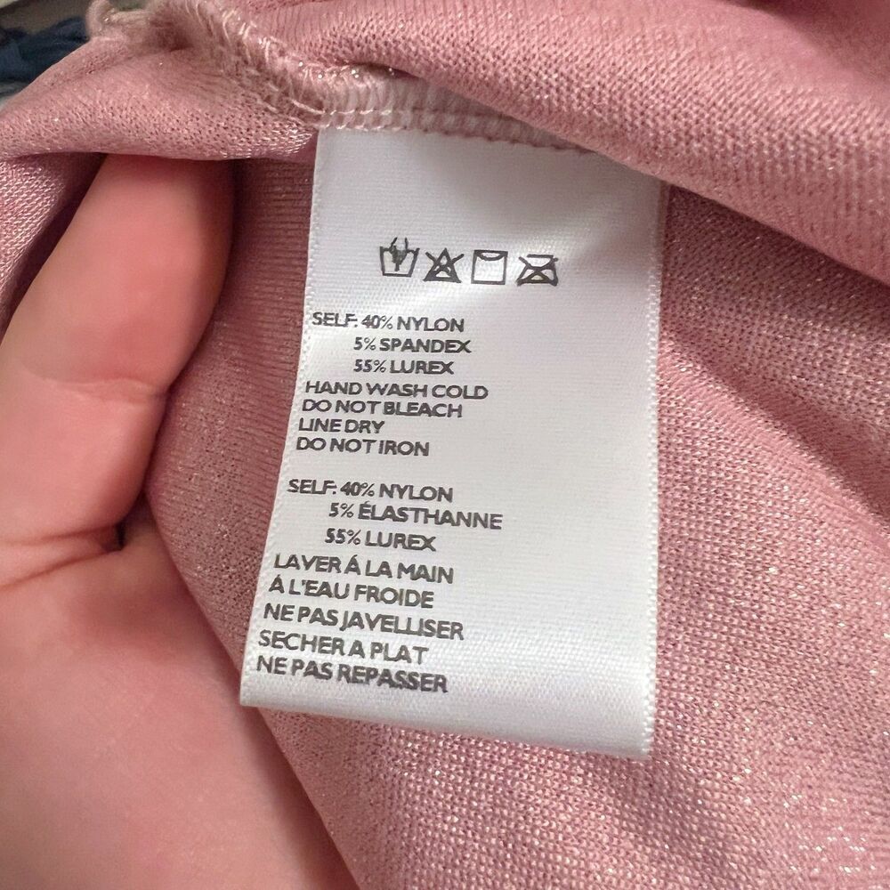 NWOT Urban Outfitters UO Pink Glittery Shawl Cardigan Wrap Top Size M - Picture 5 of 5